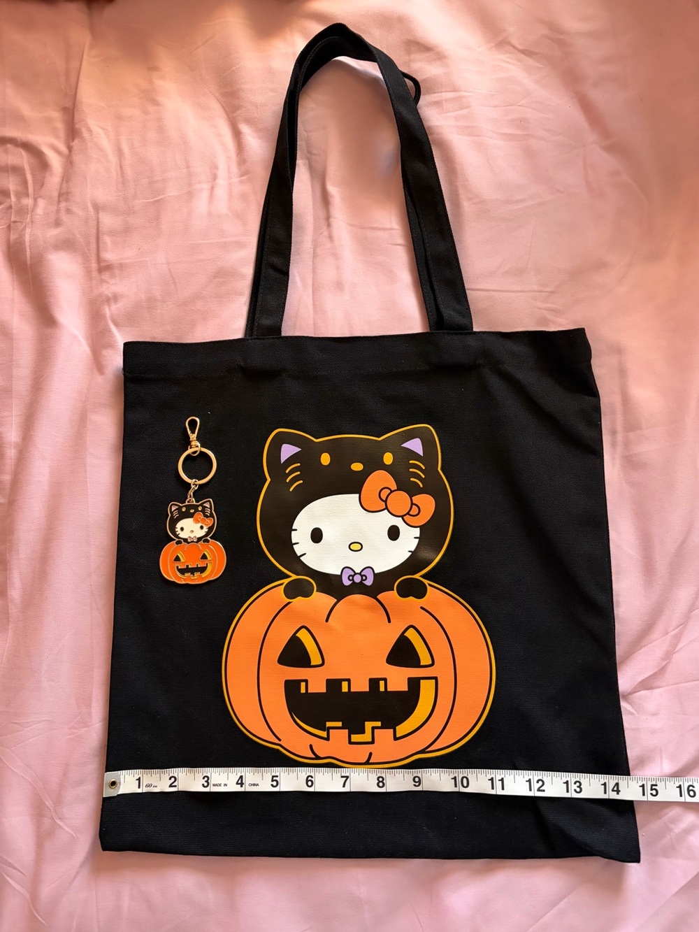 Halloween Hello Kitty Tote and Keychain